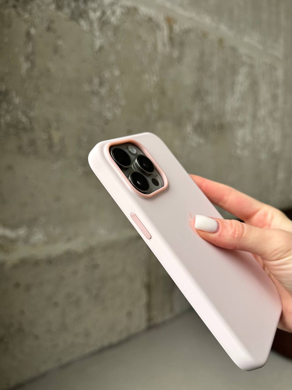 Чехол Silicone case с Magsafe на iPhone 15 Pro Max Light Pink (06)