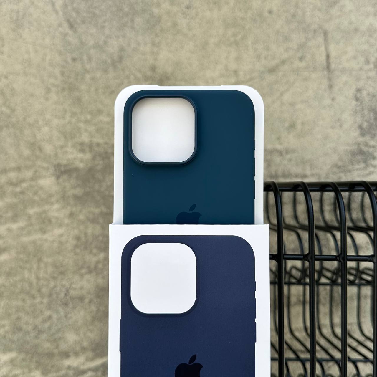 Чехол Silicone case с Magsafe на iPhone 15 Pro Max Storm Blue (03)