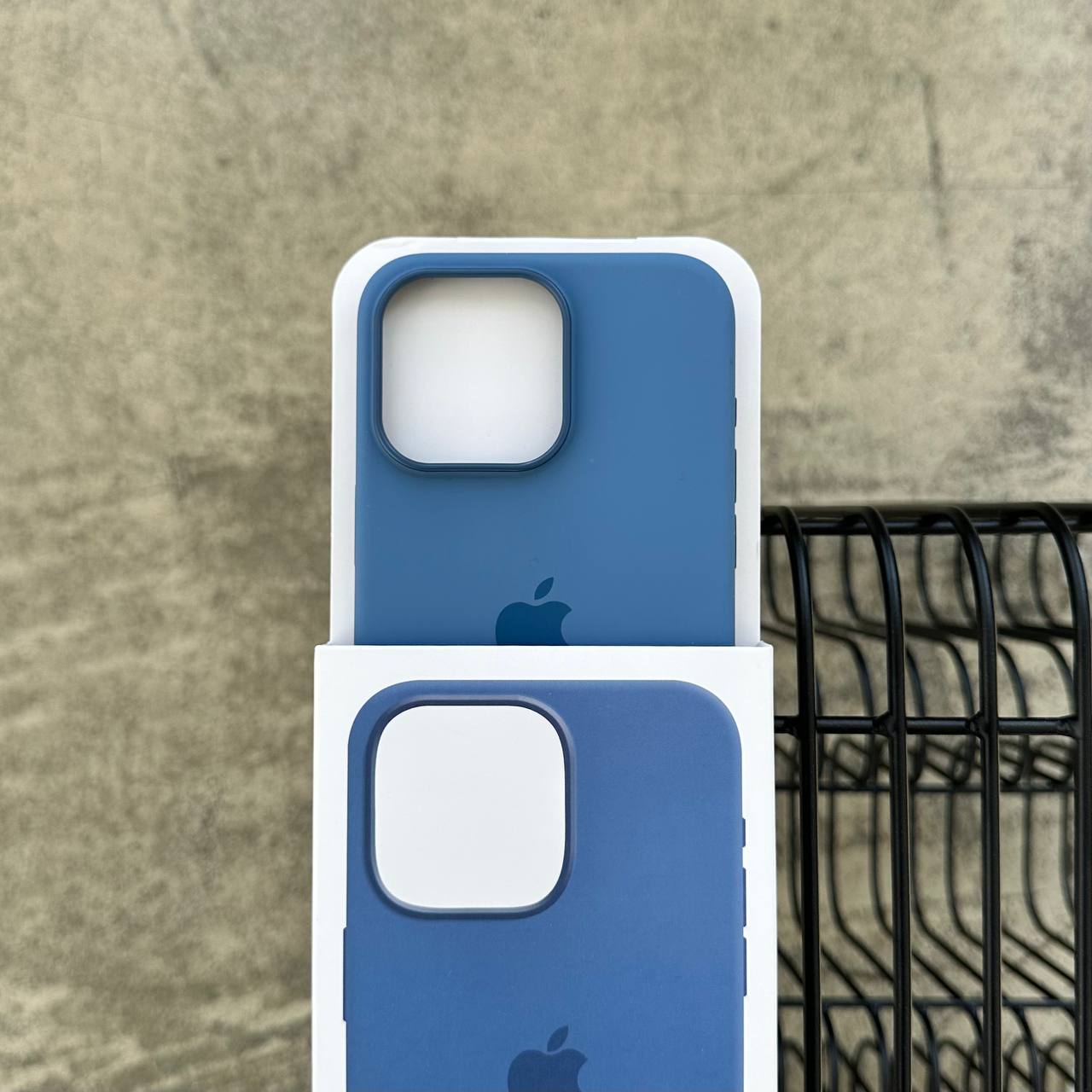 Чехол Silicone case с Magsafe на iPhone 15 Pro Winter Blue (04)