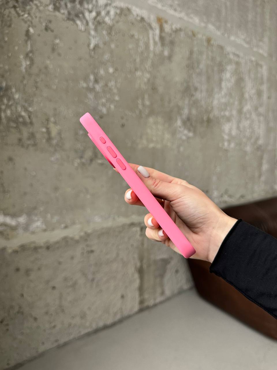 Чехол Silicone case с Magsafe на iPhone 15 Pro Max Pink (09)