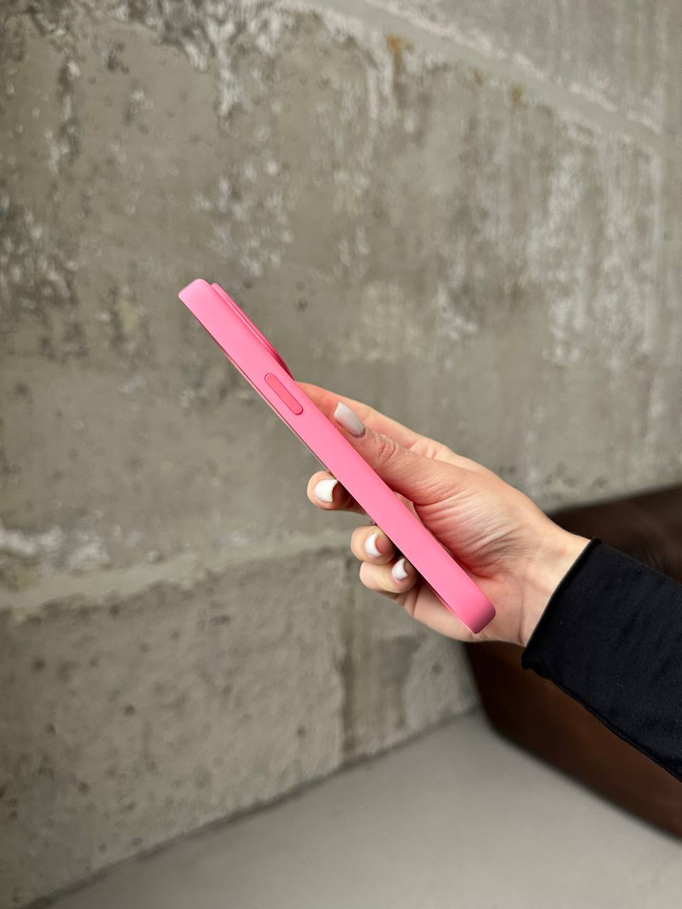 Чехол Silicone case с Magsafe на iPhone 15 Pro Max Pink (09)