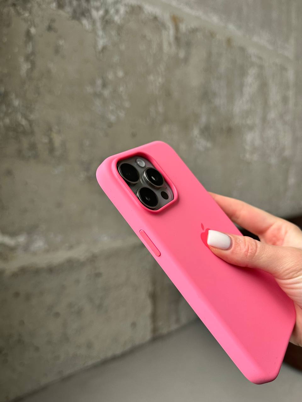 Чехол Silicone case с Magsafe на iPhone 15 Pro Max Pink (09)
