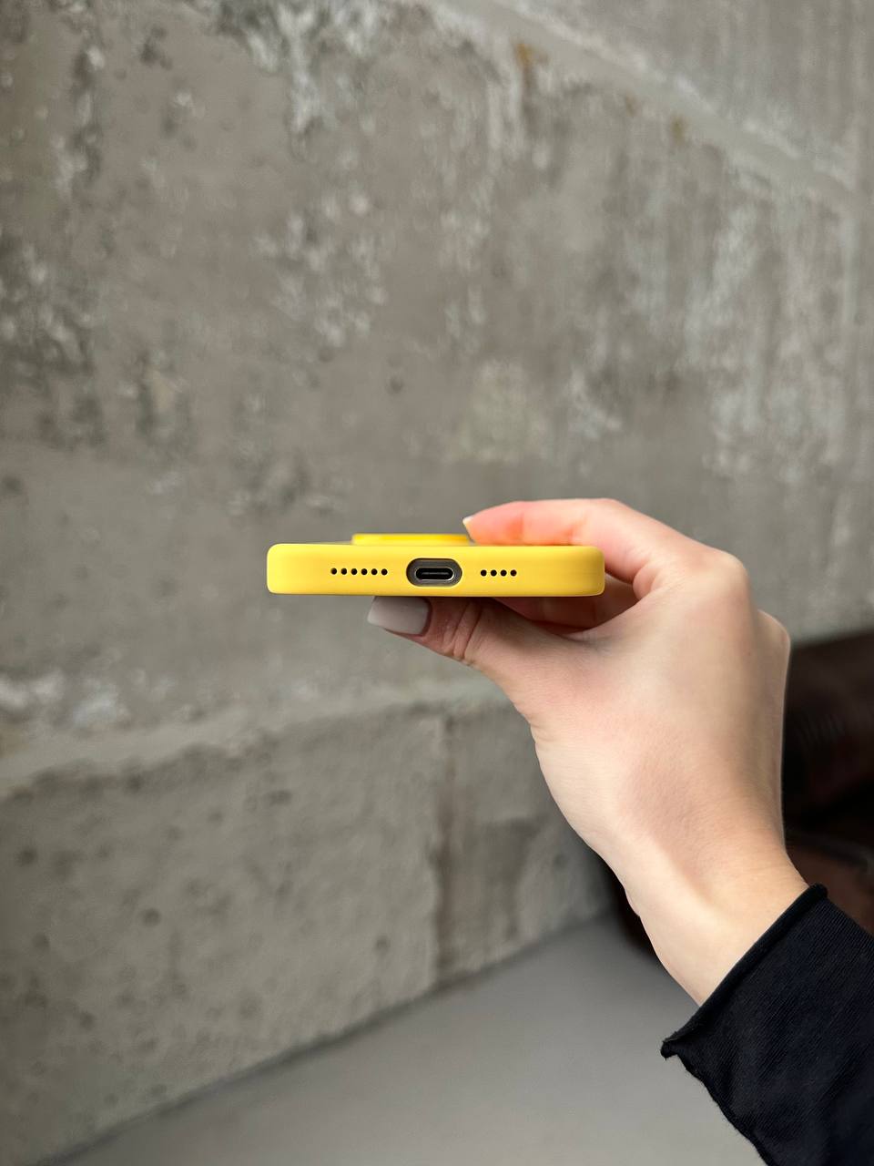 Чехол Silicone case с Magsafe на iPhone 15 Pro Sunny Color (11)