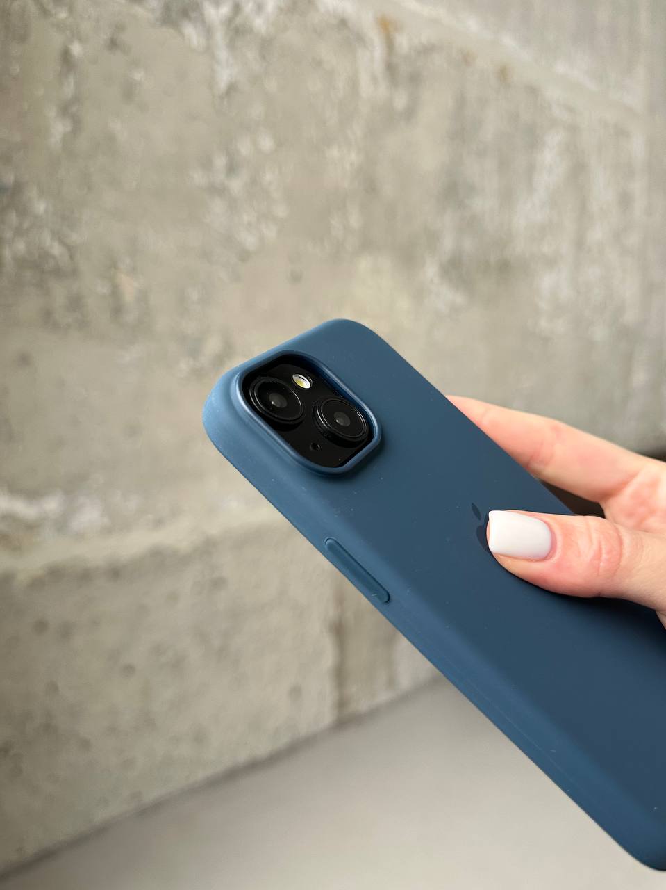 Чехол Silicone case с Magsafe на iPhone 15 Storm Blue (03)