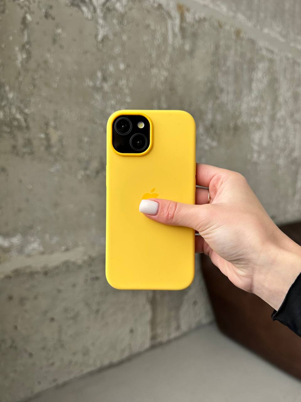 Чехол Silicone case с Magsafe на iPhone 15 Sunny Color (11)