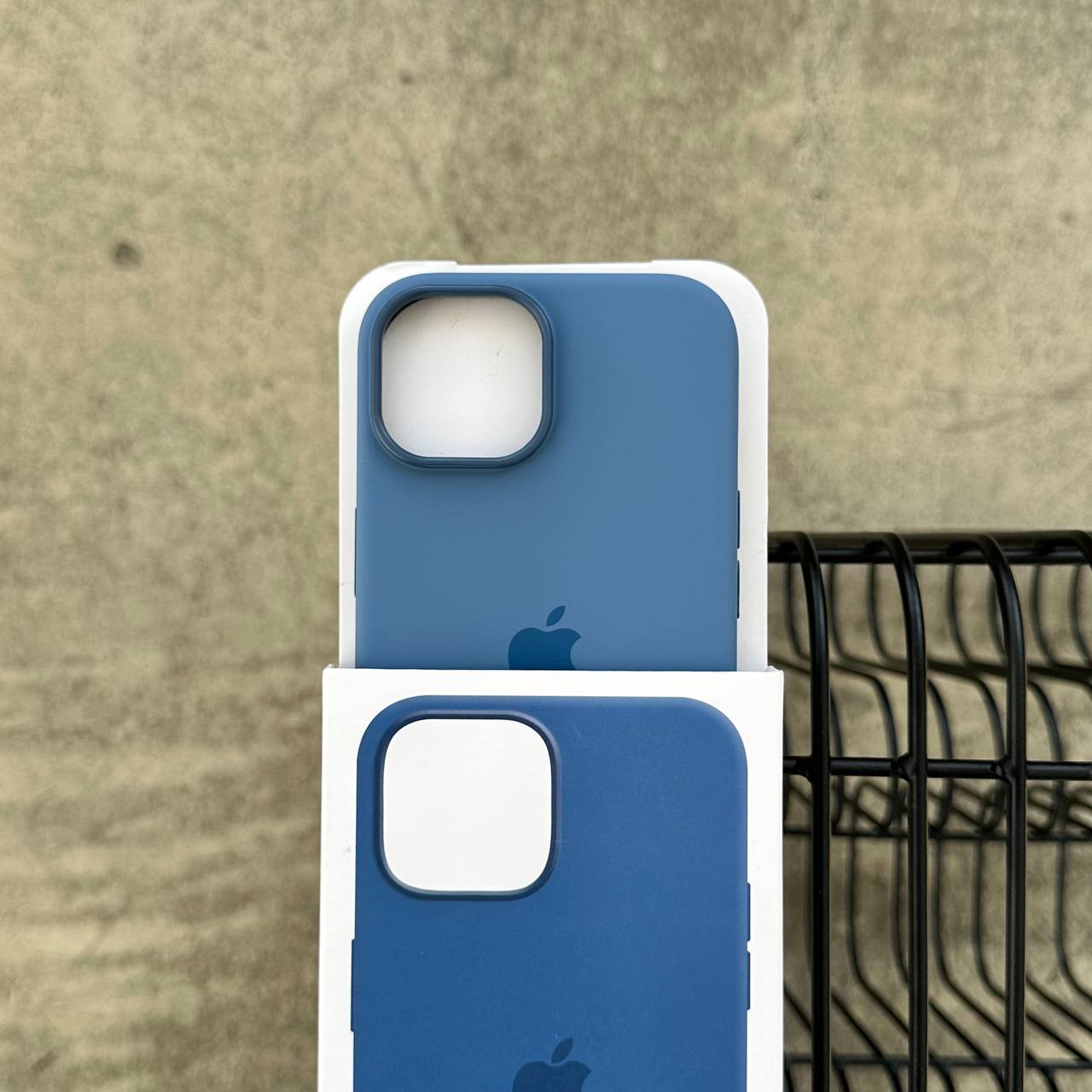Чохол Silicone case з Magsafe на iPhone 15+ Winter Blue (04)