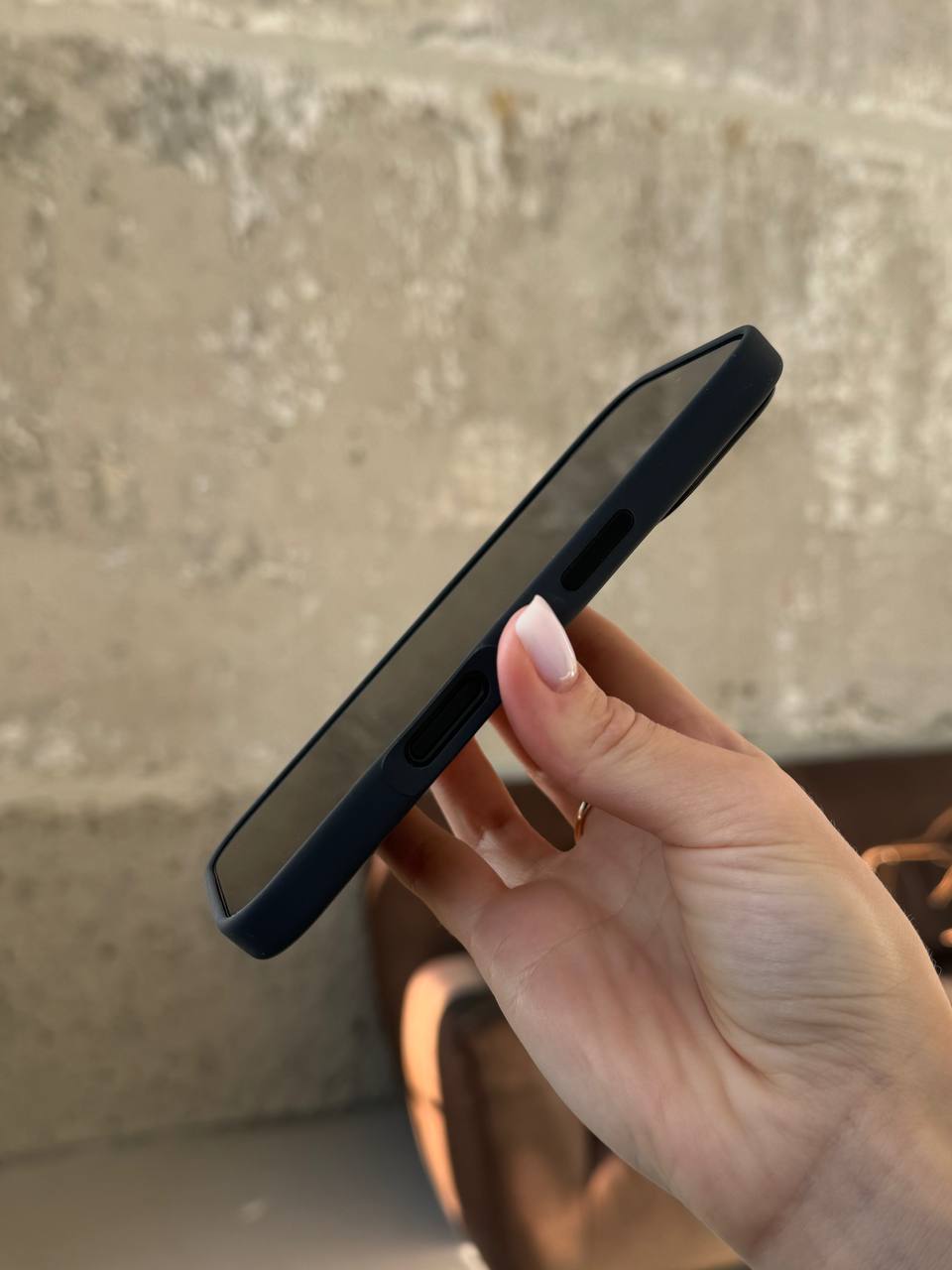 Чохол Silicone case з Magsafe на iPhone 16+ Black (01)