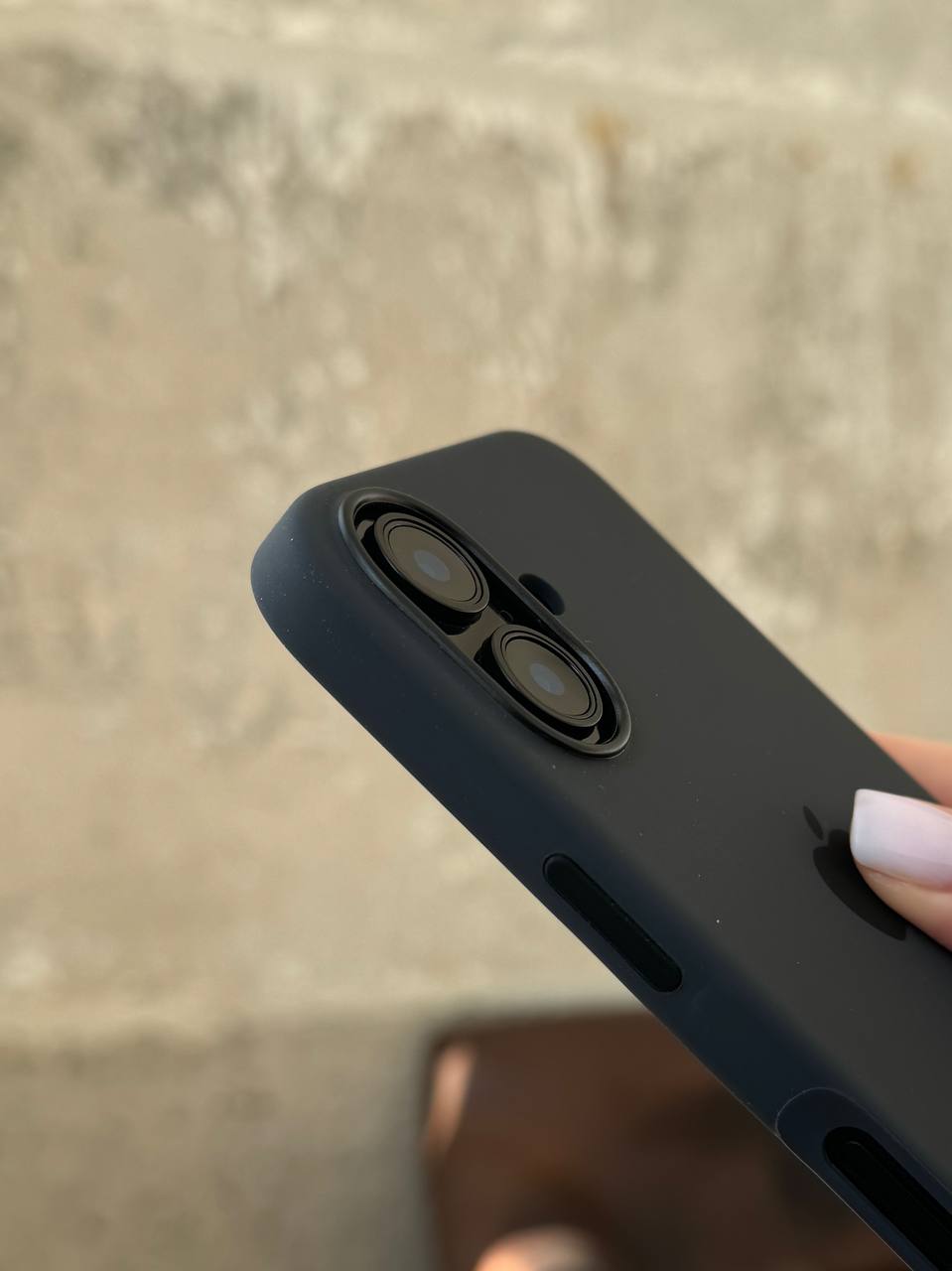 Чохол Silicone case з Magsafe на iPhone 16+ Black (01)