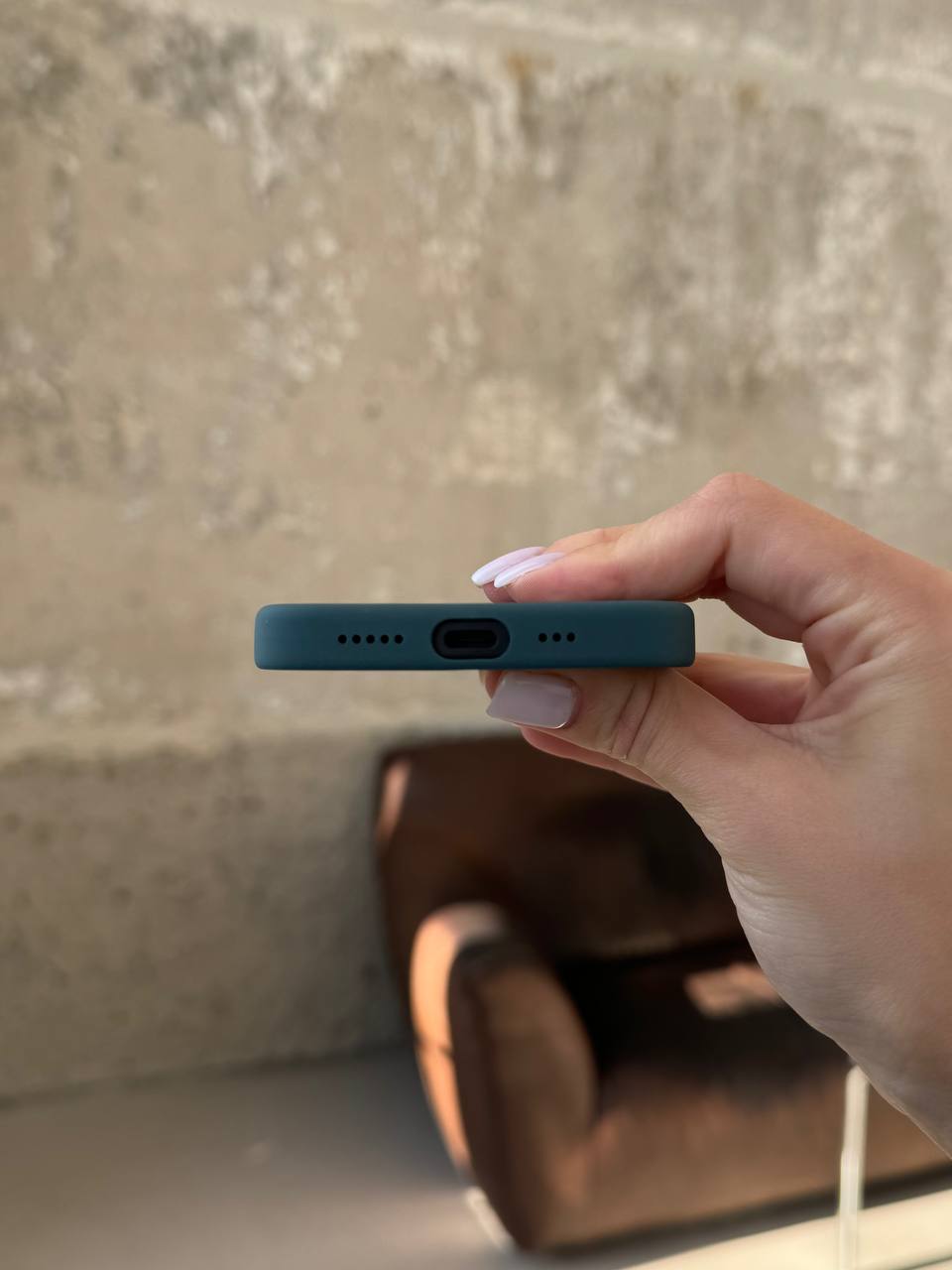 Чохол Silicone case з Magsafe на iPhone 16+ Lake Green (04)