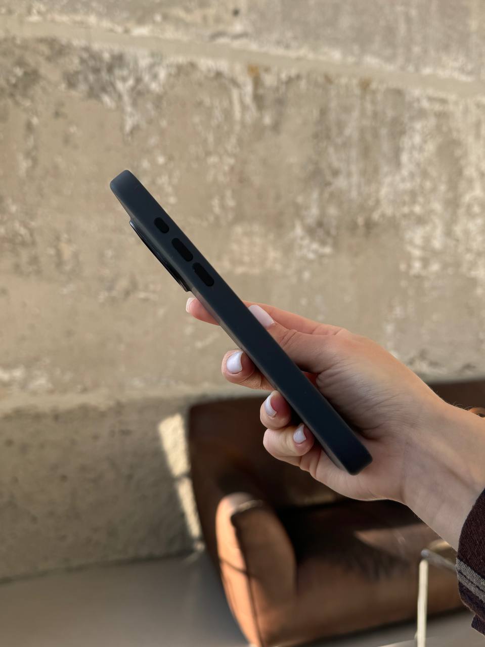 Чохол Silicone case з Magsafe на iPhone 16 Pro Black (01)