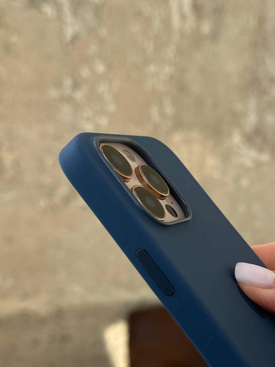 Чехол Silicone case с Magsafe на iPhone 16 Pro Max Denim (05)