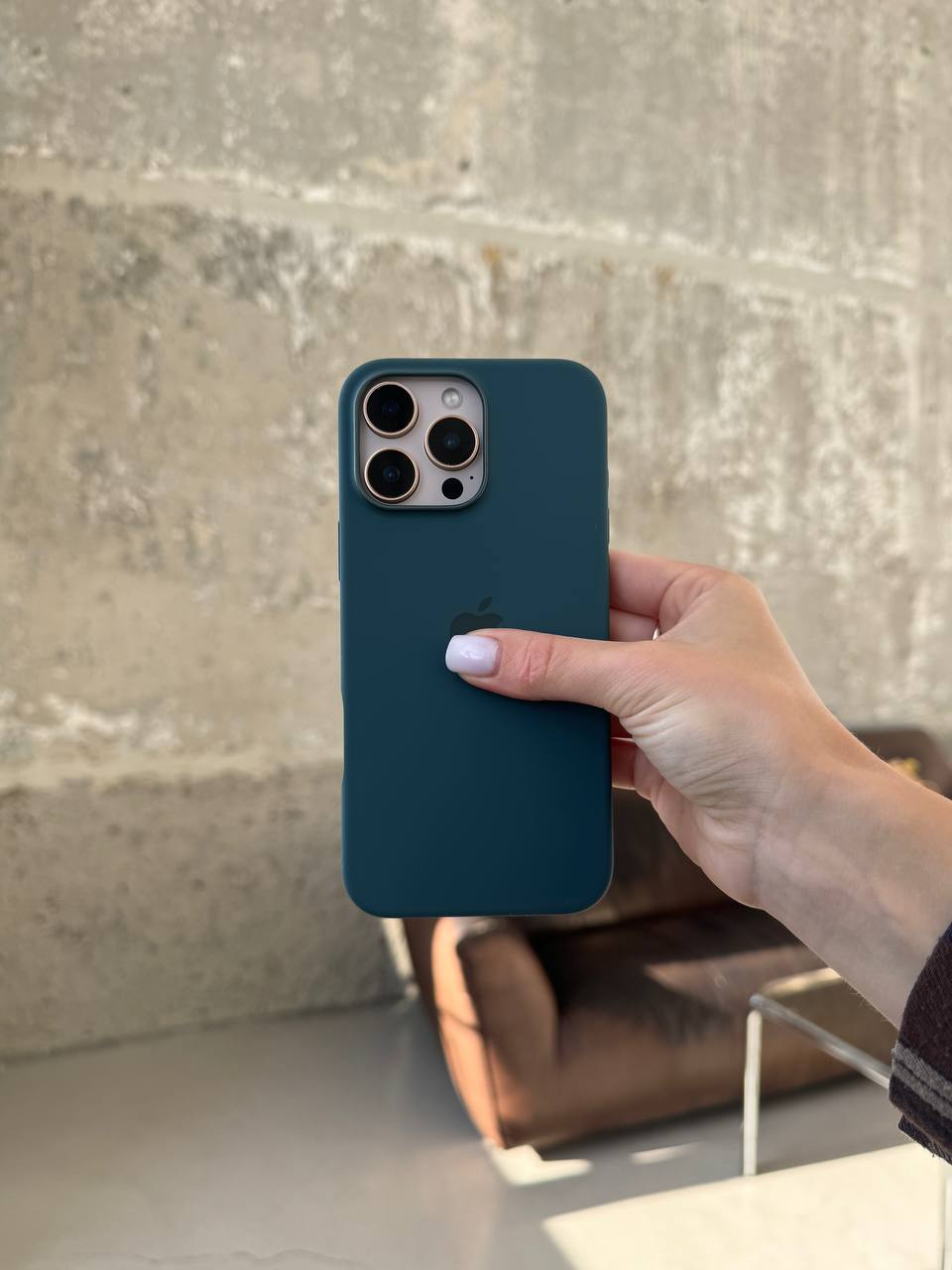 Чохол Silicone case з Magsafe на iPhone 16 Pro Max Lake Green (04)