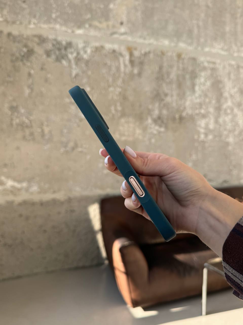 Чохол Silicone case з Magsafe на iPhone 16 Pro Max Lake Green (04)