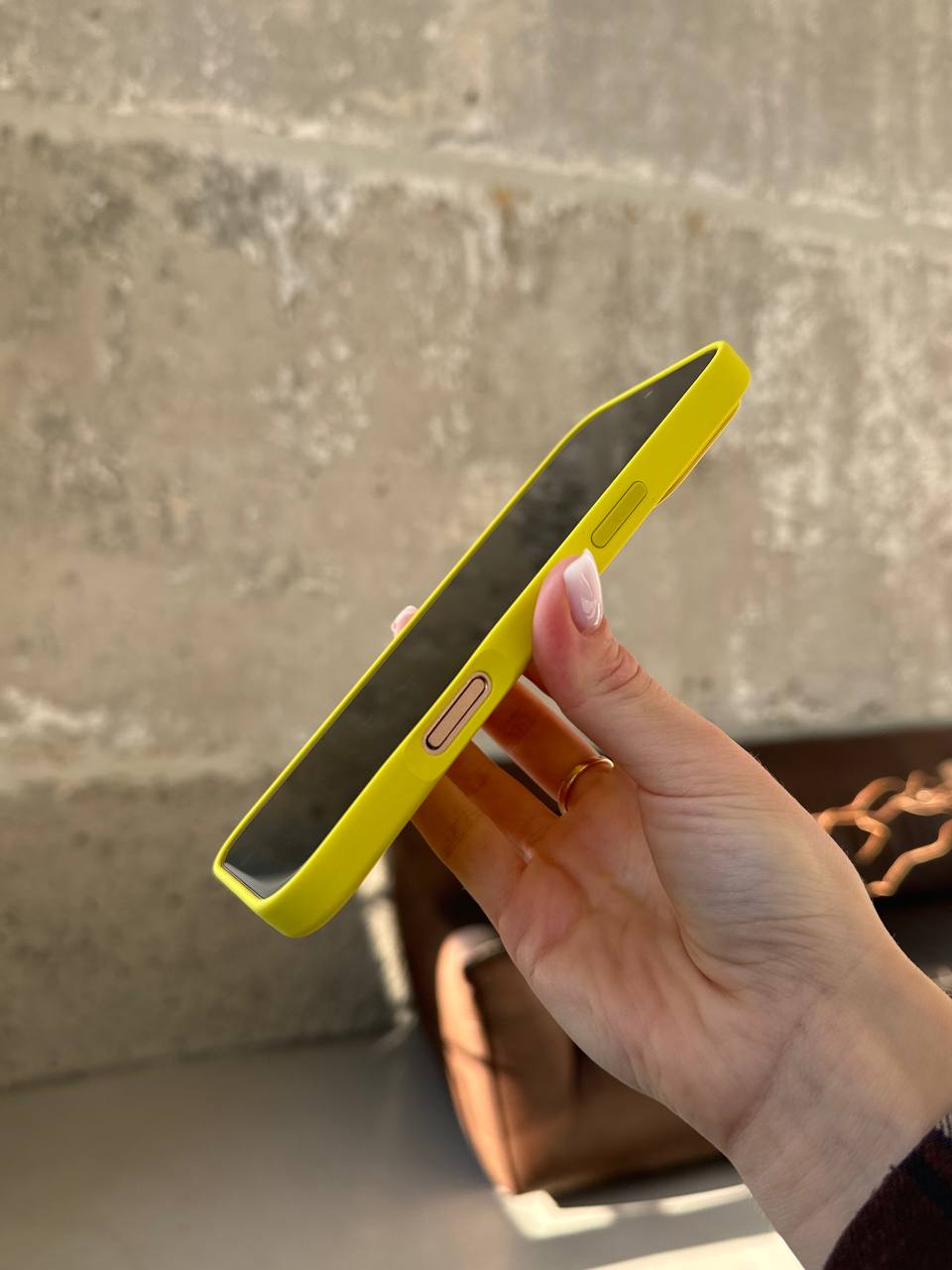 Чехол Silicone case с Magsafe на iPhone 16 Pro Star Fruit (08)