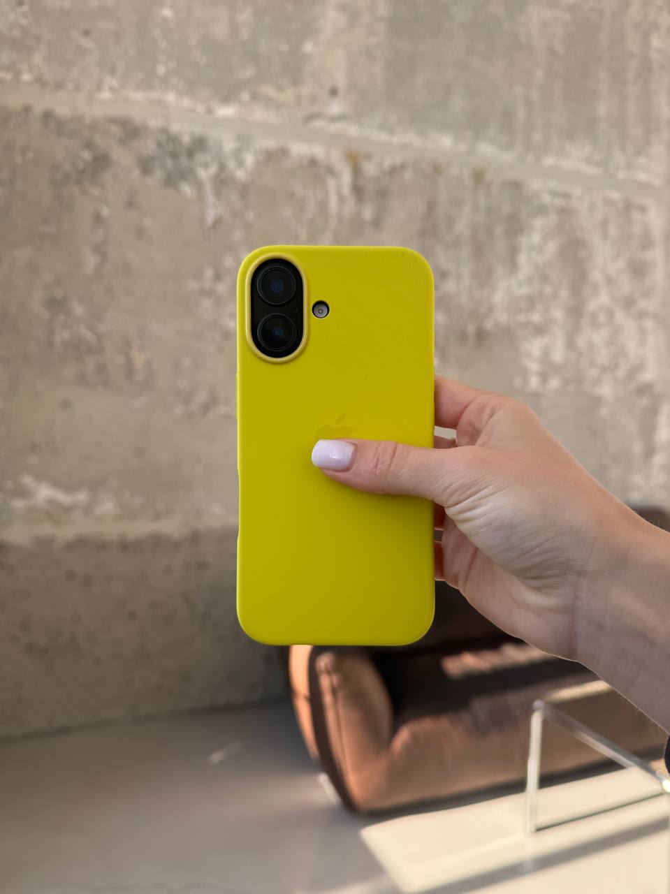 Чохол Silicone case з Magsafe на iPhone 16+ Star Fruit (08)