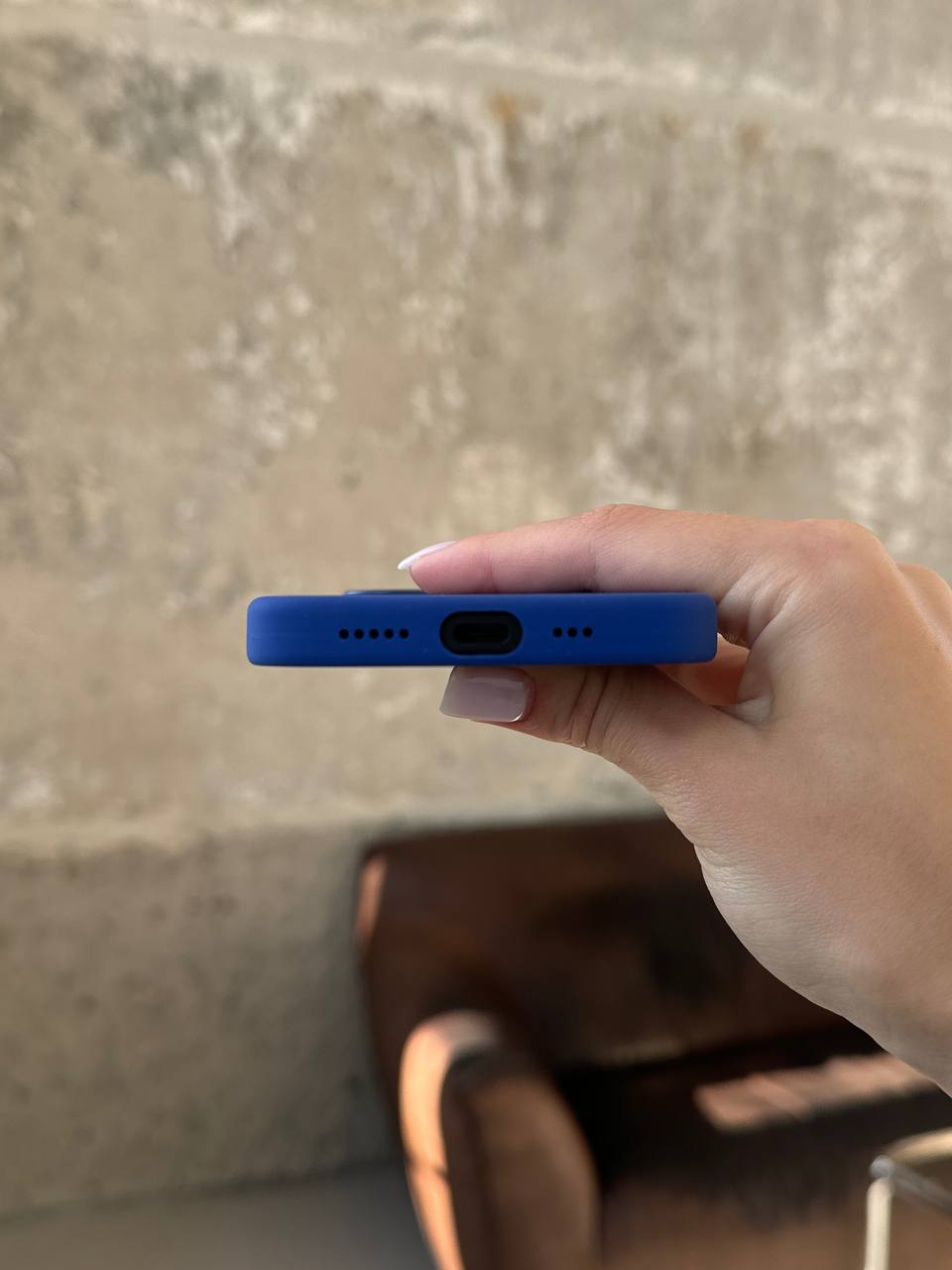 Чехол Silicone case с Magsafe на iPhone 16+ Ultramarine (06)