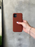 Чохол Silicone case з відкритою камерою на iPhone 11 Pro Brown (37)