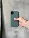 Чохол Silicone case з відкритою камерою на iPhone 11 Pro Pine Green (36)