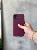 Чохол Silicone case з відкритою камерою на iPhone 11 Pro Plum (12)