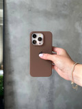 Чохол Silicone case з відкритою камерою на iPhone 13 Pro Chocolate (43)