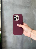 Чохол Silicone case з відкритою камерою на iPhone 13 Pro Plum (12)
