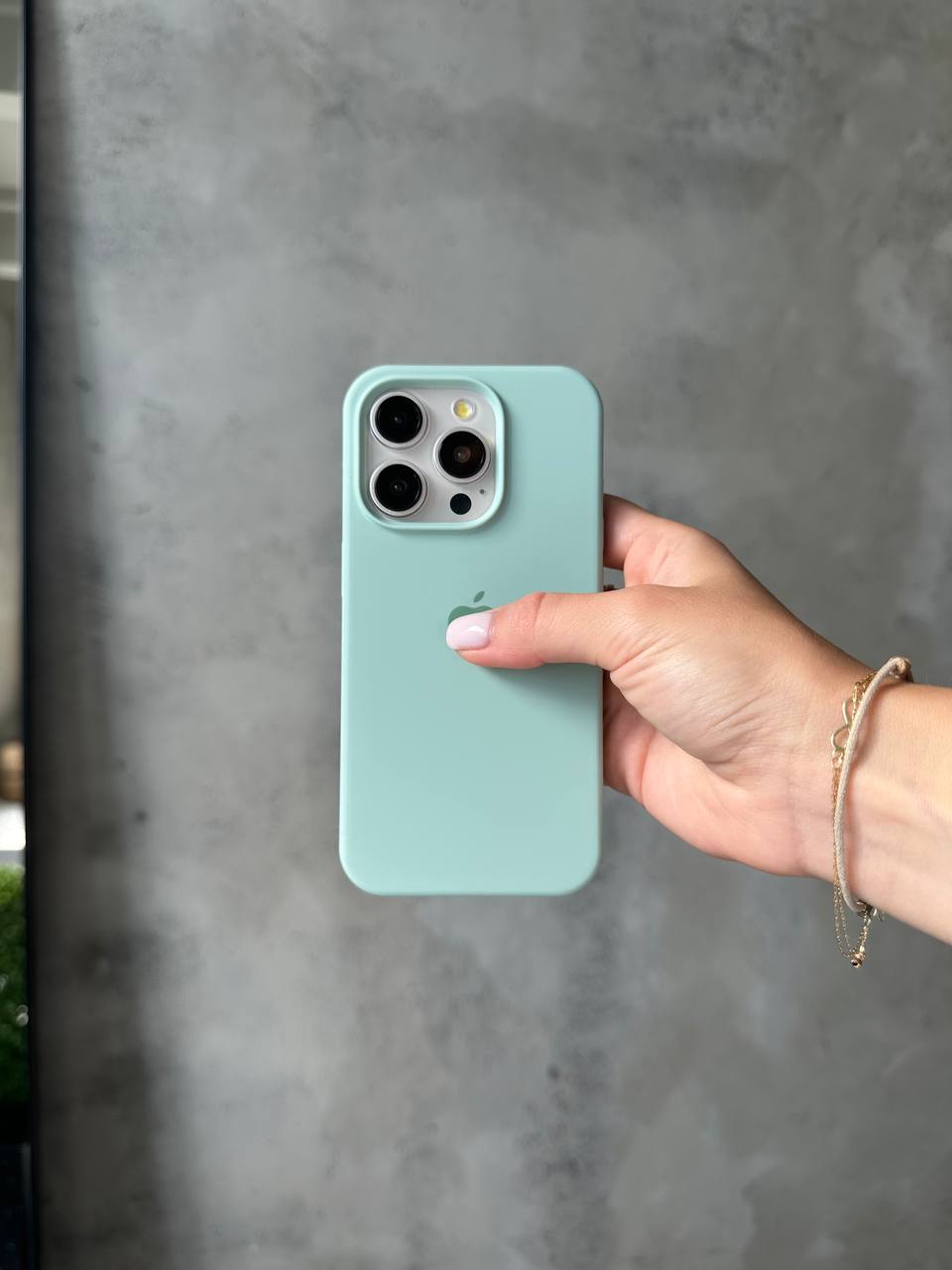 Чехол Silicone case с открытой камерой на iPhone 13 Pro Turquoise (31)