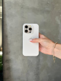 Чохол Silicone case з відкритою камерою на iPhone 13 Pro White (03)