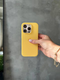 Чохол Silicone case з відкритою камерою на iPhone 13 Pro Yellow (38)