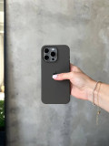 Чехол Silicone case с открытой камерой на iPhone 16 Pro Max Cocoa (22)