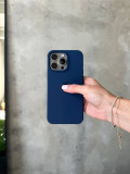 Чехол Silicone case с открытой камерой на iPhone 16 Pro Max Deep Navy (30)