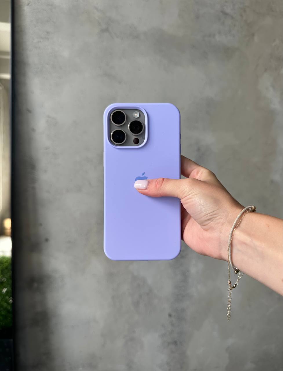 Чохол Silicone case з відкритою камерою на iPhone 16 Pro Max Elegant Purple (23)
