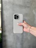 Чехол Silicone case с открытой камерой на iPhone 16 Pro Max Stone (15)