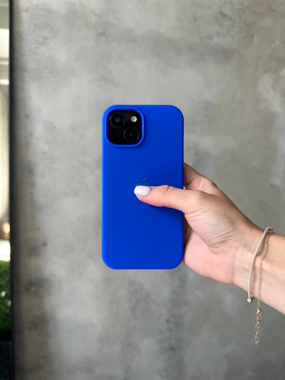 Чохол Silicone case з відкритою камерою на iPhone 13 Electric Blue (29)