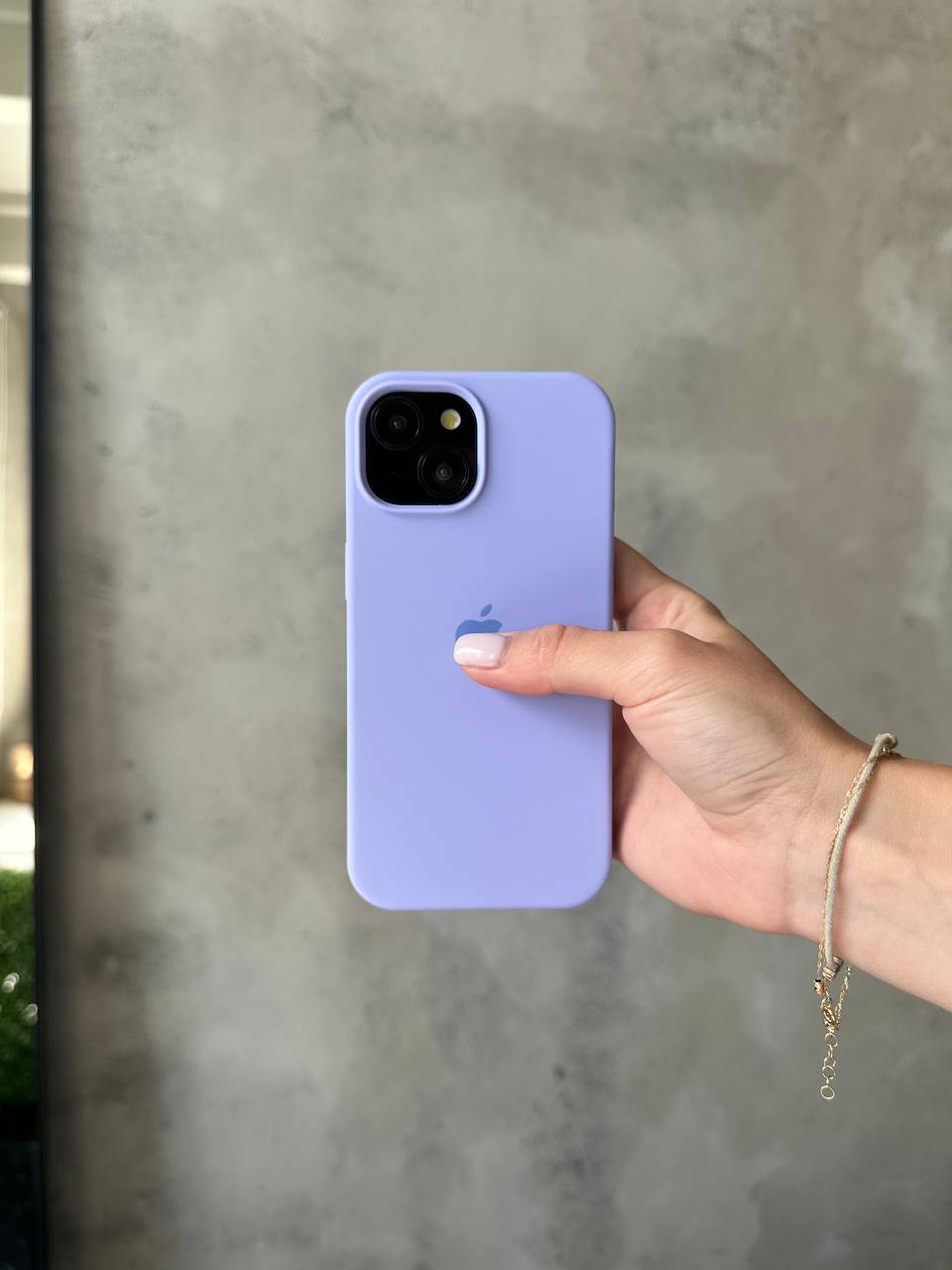 Чохол Silicone case з відкритою камерою на iPhone 13 Elegant Purple (23)