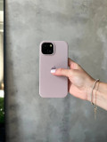 Чехол Silicone case с открытой камерой на iPhone 15+ Lavander (08)