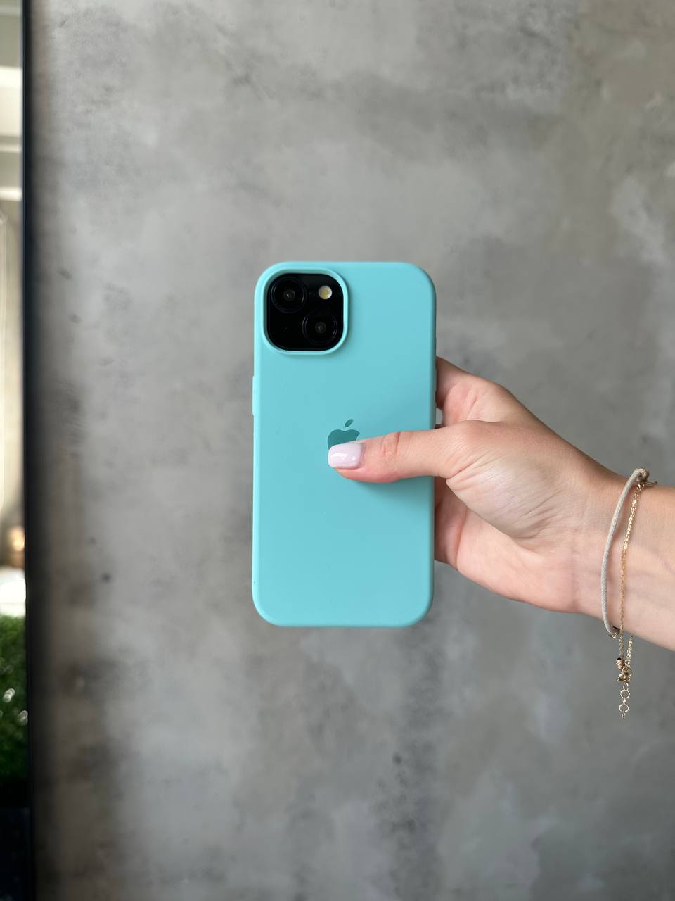 Чохол Silicone case з відкритою камерою на iPhone 13 Sea Blue (10)