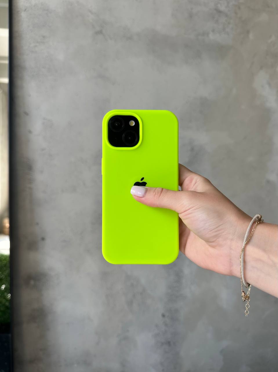 Чохол Silicone case з відкритою камерою на iPhone 13 Shiny Green (34)