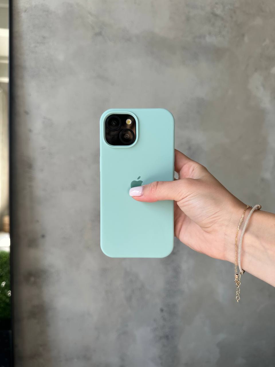 Чохол Silicone case з відкритою камерою на iPhone 13 Turquoise (31)