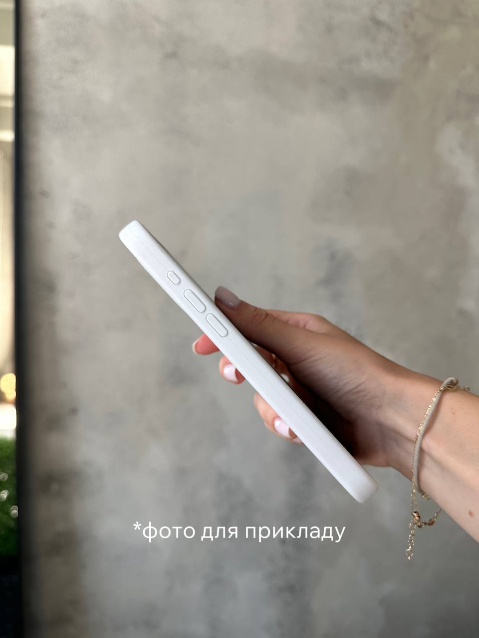 Чохол Silicone case з відкритою камерою на iPhone 15 Pro Max White (03)