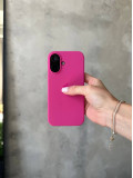Чехол Silicone case с открытой камерой на iPhone 16 Dragon Fruit (13)