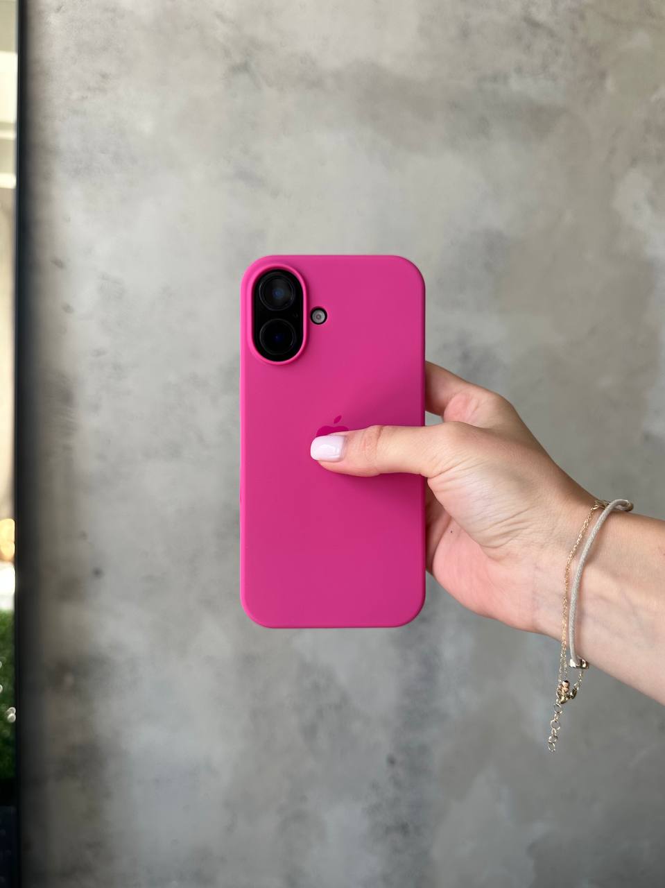 Чохол Silicone case з відкритою камерою на iPhone 17 Dragon Fruit (13)
