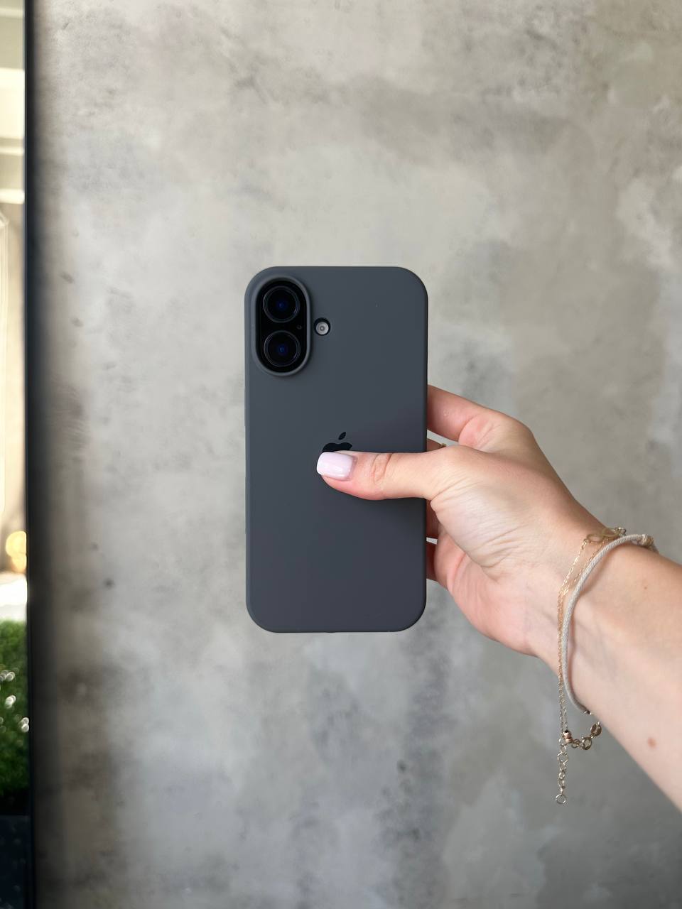 Чохол Silicone case з відкритою камерою на iPhone 17 Graphite (24)