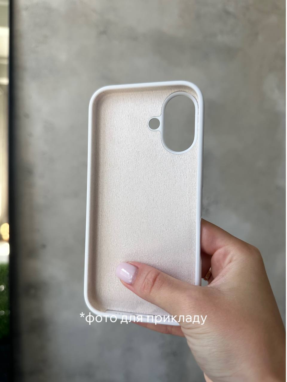 Чохол Silicone case з відкритою камерою на iPhone 17 Pebble (14)