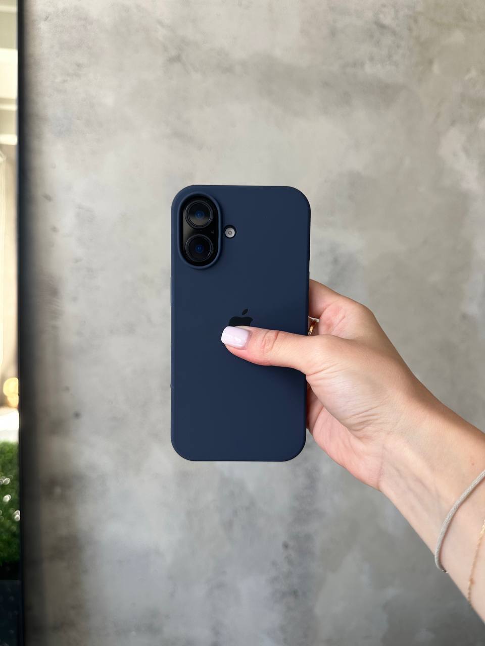 Чохол Silicone case з відкритою камерою на iPhone 17 Midnight Blue (09)
