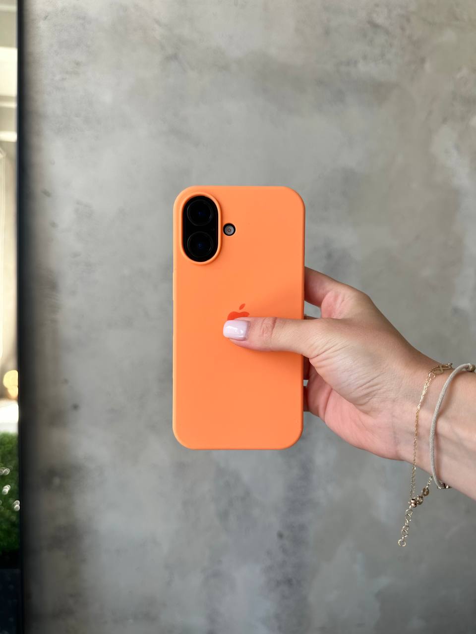 Чохол Silicone case з відкритою камерою на iPhone 17 Papaya (40)