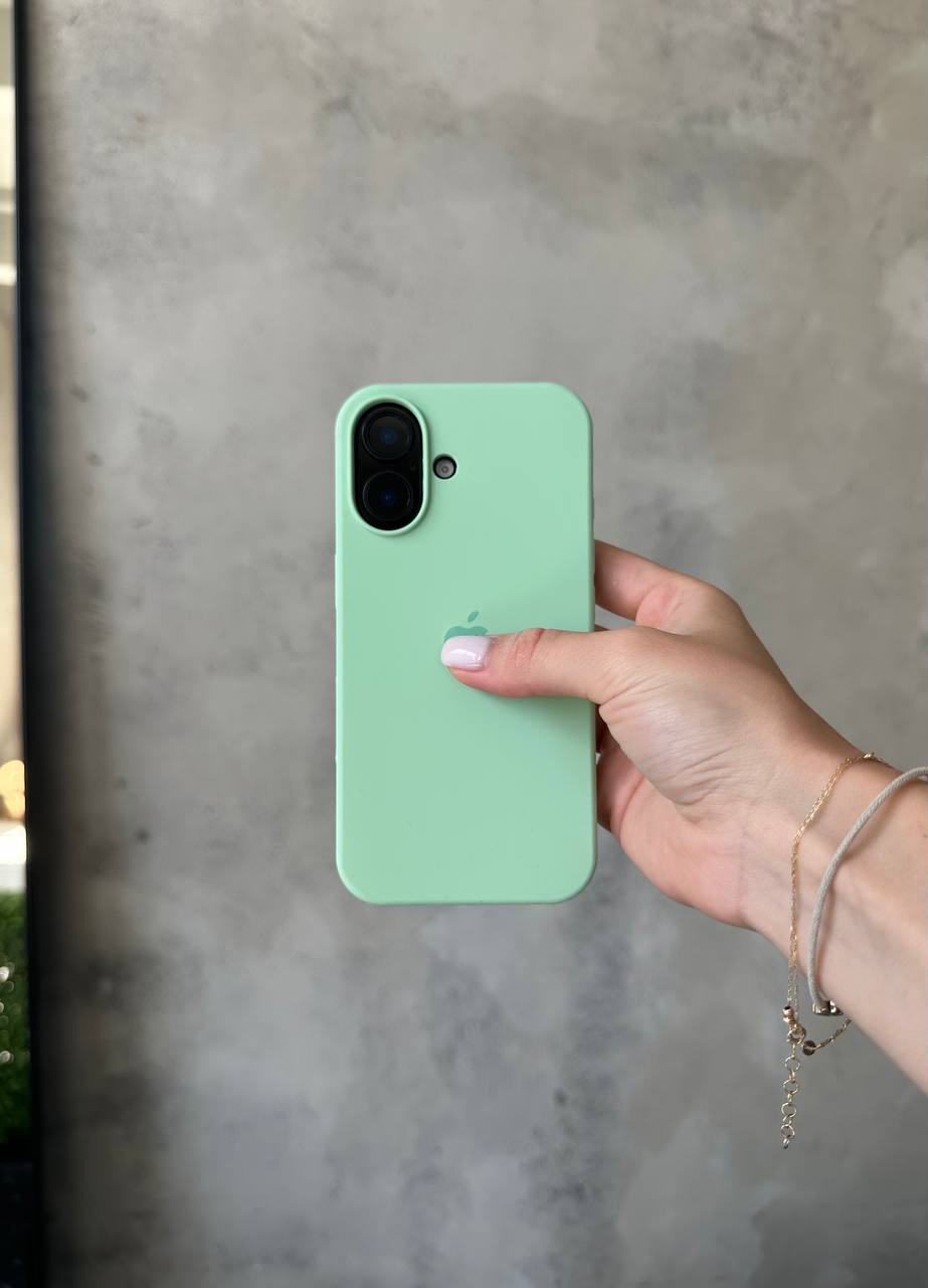 Чохол Silicone case з відкритою камерою на iPhone 17 Pistachio (42)