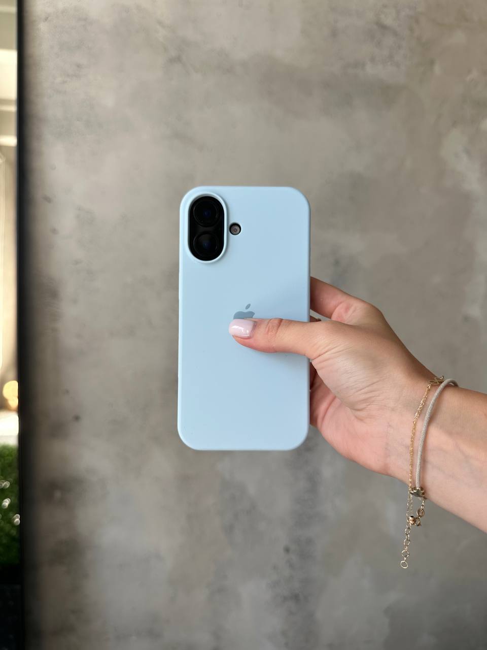 Чохол Silicone case з відкритою камерою на iPhone 17 Sky Blue (33)