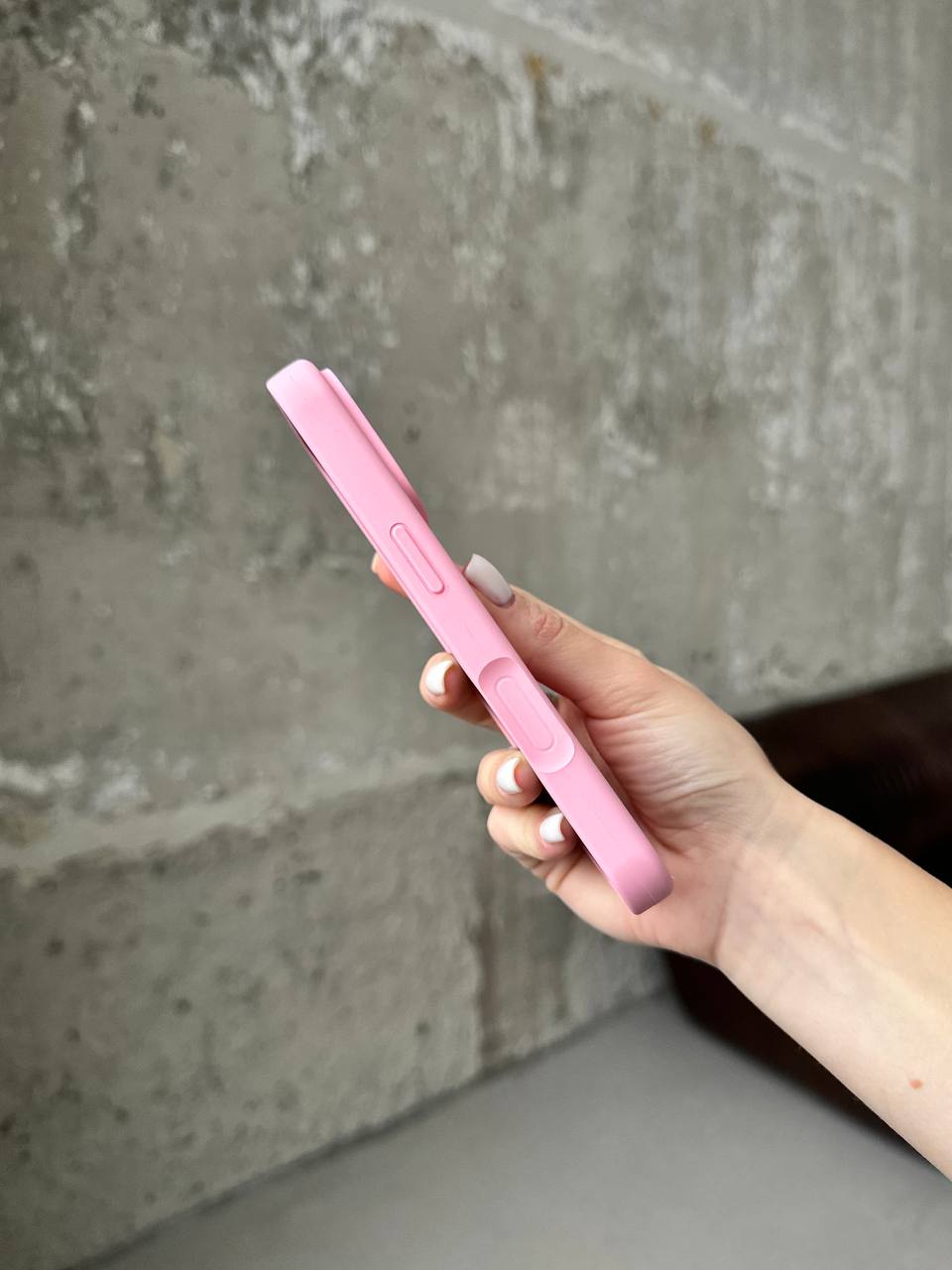 Чохол Silicone case з відкритою камерою на iPhone 17 Pro Baby Pink (06)