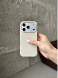 Чохол Silicone case з відкритою камерою на iPhone 17 Pro Beige (16)