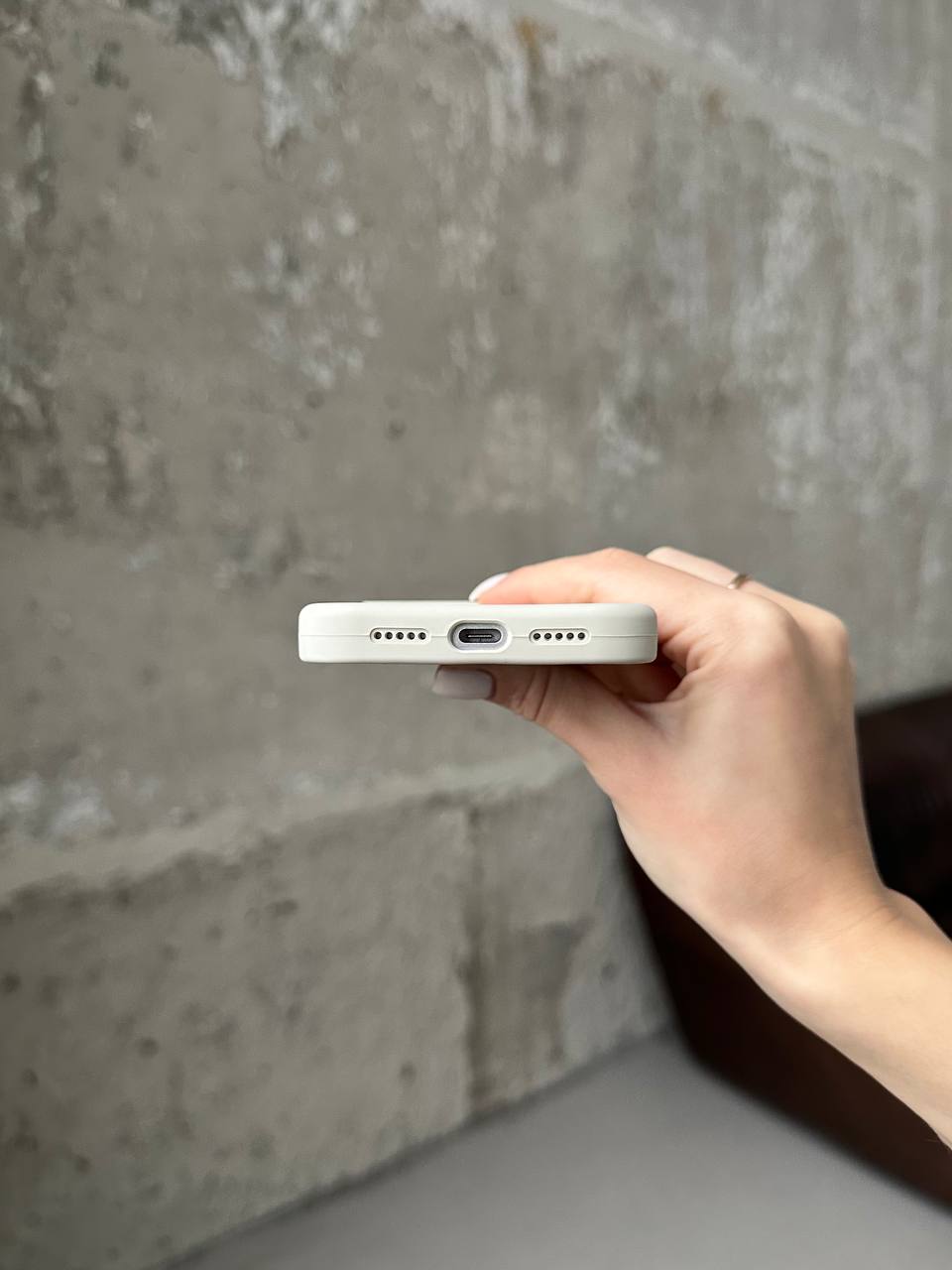 Чохол Silicone case з відкритою камерою на iPhone 17 Pro Max Beige (16)